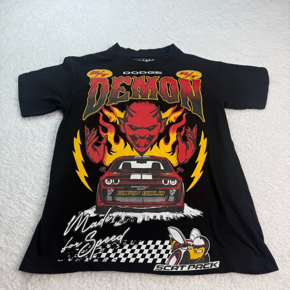Dodge Demon Scat Pack- Reason‎ x  Limited Edition T-shirt Car Racing Black Small